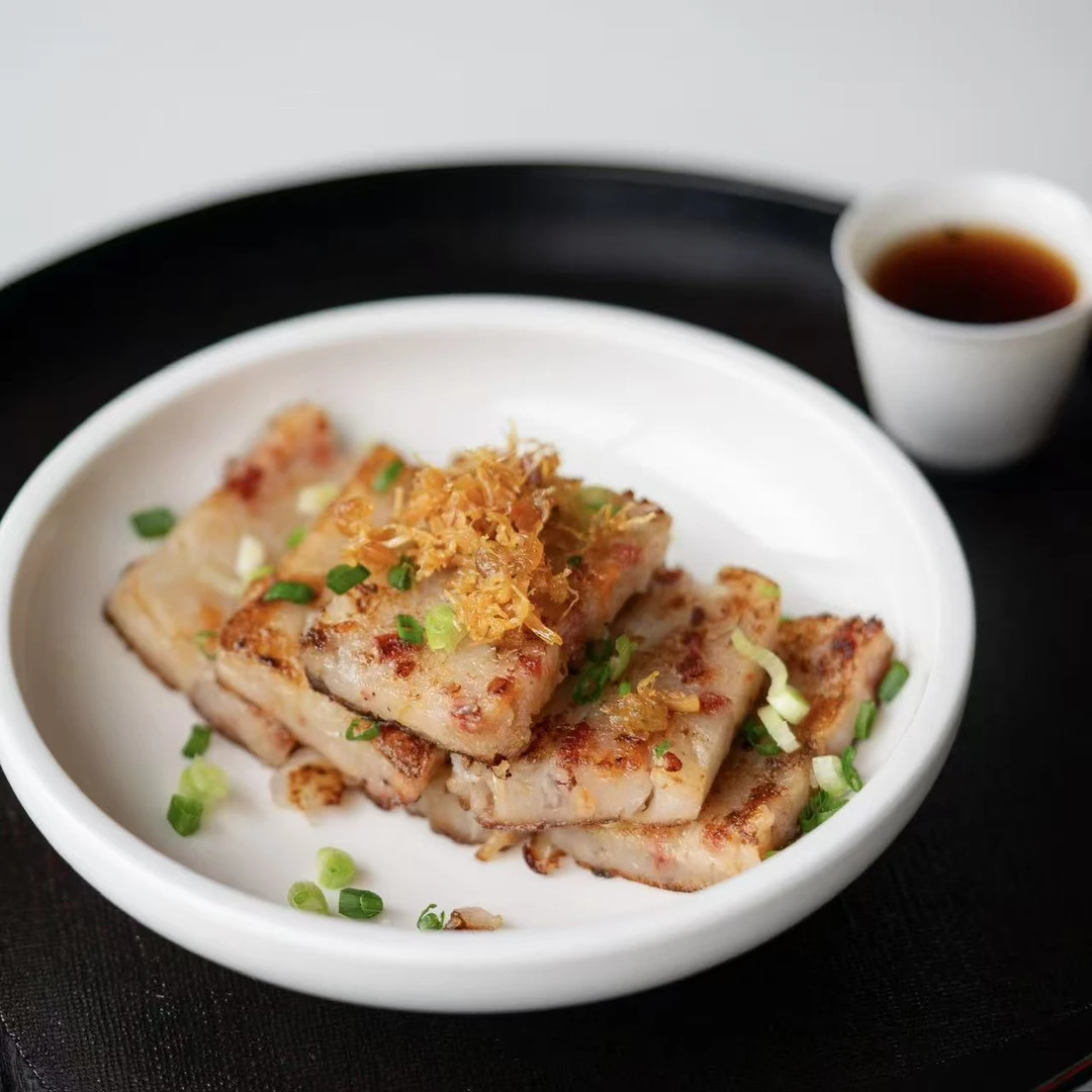 传统广式风味瑶柱腊味萝卜糕_传统腊味芋头糕-500克/盒_两盒包邮