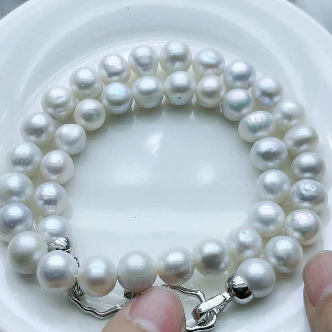 淡水珍珠颈饰钛钢