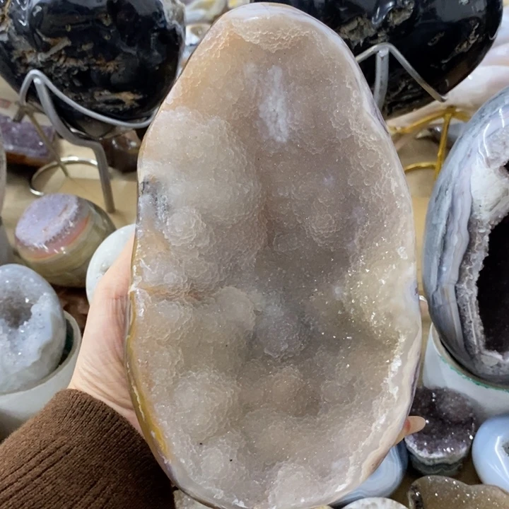 未镶嵌紫晶珠宝半成品
