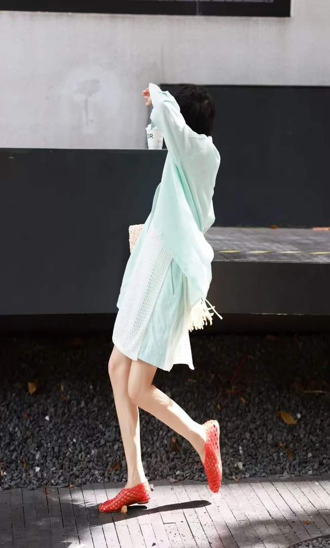 设计师原创一一印象谷时尚亚麻套装 开衫➕短裤一套 气质十足