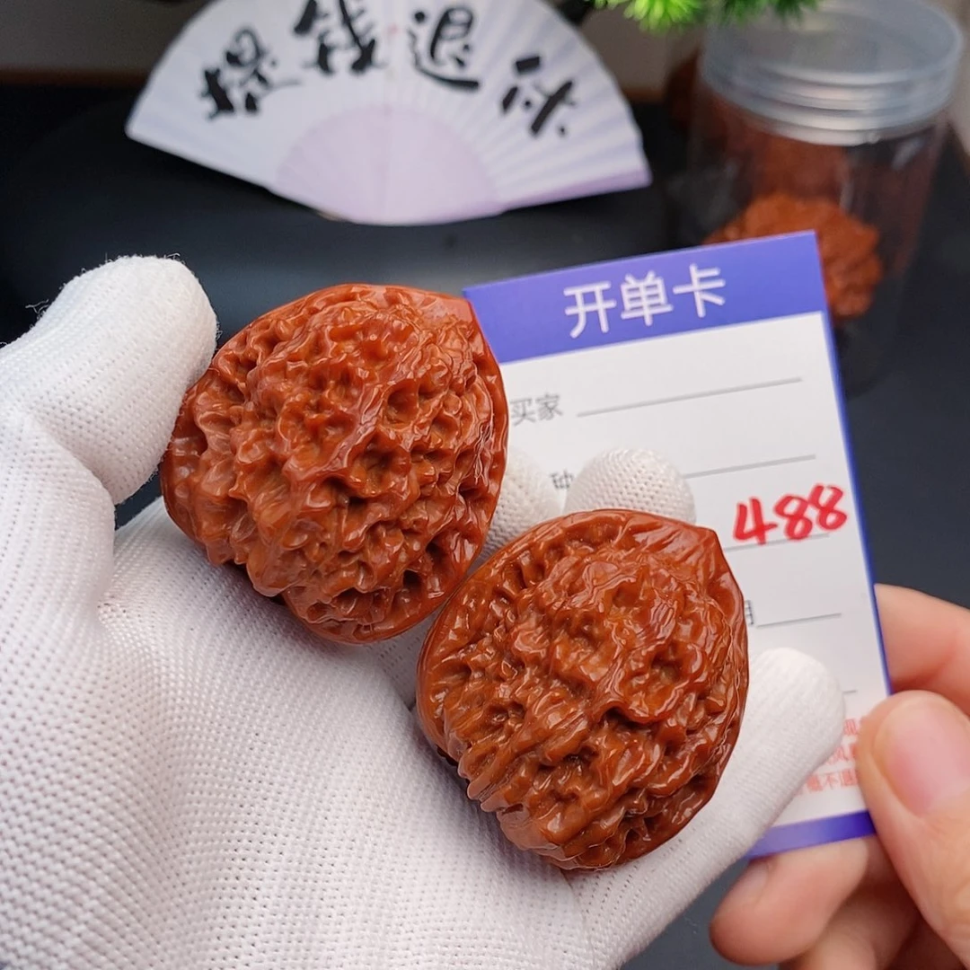 芒***赁文玩核桃把件40官帽488