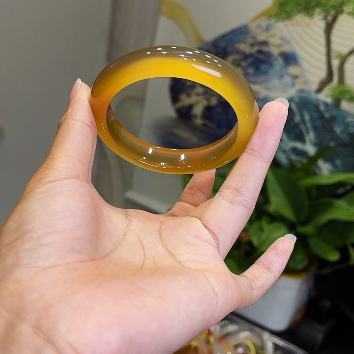 背***睛玛瑙/玉髓手镯未镶嵌