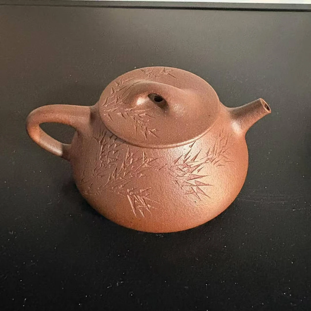 松泉茶器×尧日辰光丨《小满瓢底槽清褪火烧》紫砂壶 syjyrcg213
