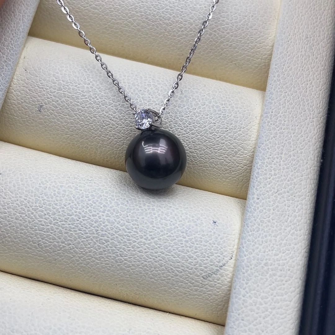 吊坠(赠链)18K金镶嵌海水珍珠