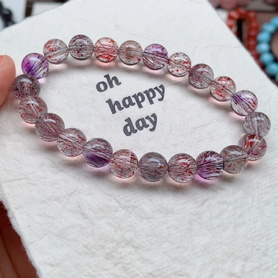 水晶手链未镶嵌彼岸花超七8.5