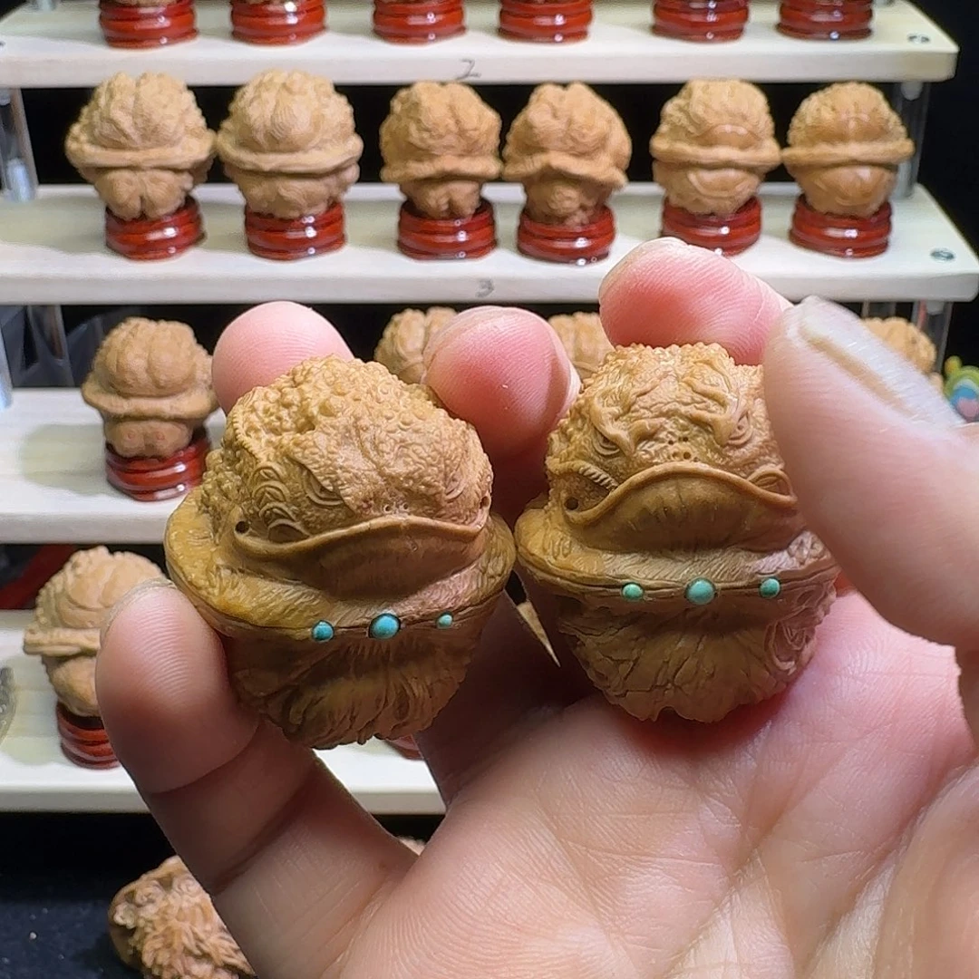 文玩核桃把件平谷元宝大兜齿