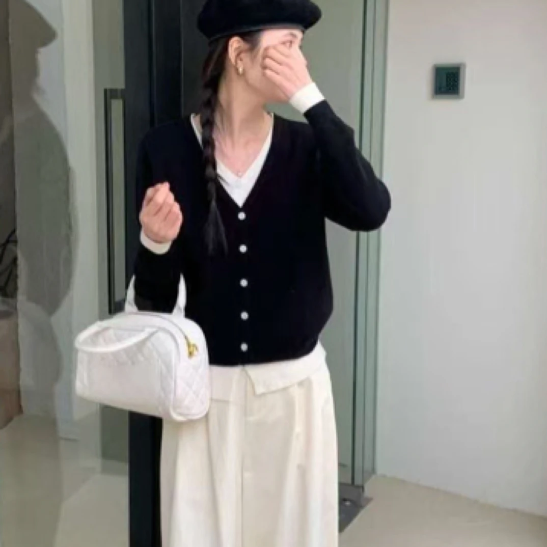 春款假两件套针织舒适大方柔软