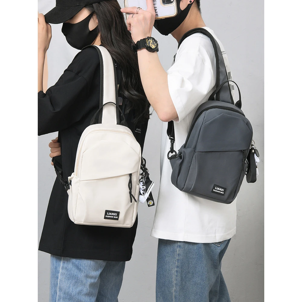 胸包男潮牌时尚潮流休闲学生单肩背包旅游大容量腰包斜跨肩女包