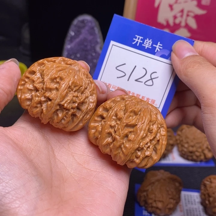 吊坠文玩核桃42全品白狮子s128