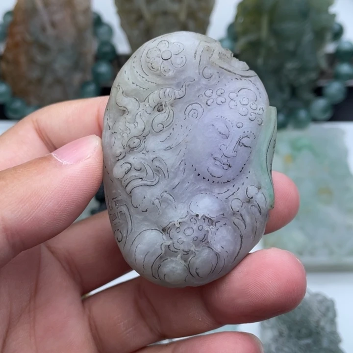 未镶嵌定制翡翠佛魔一念