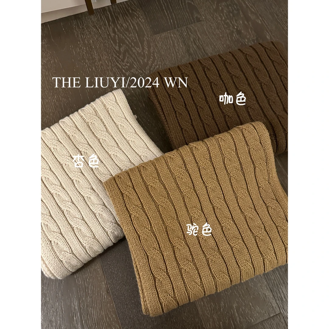 【LIUYI】保暖刺绣针织围巾6795