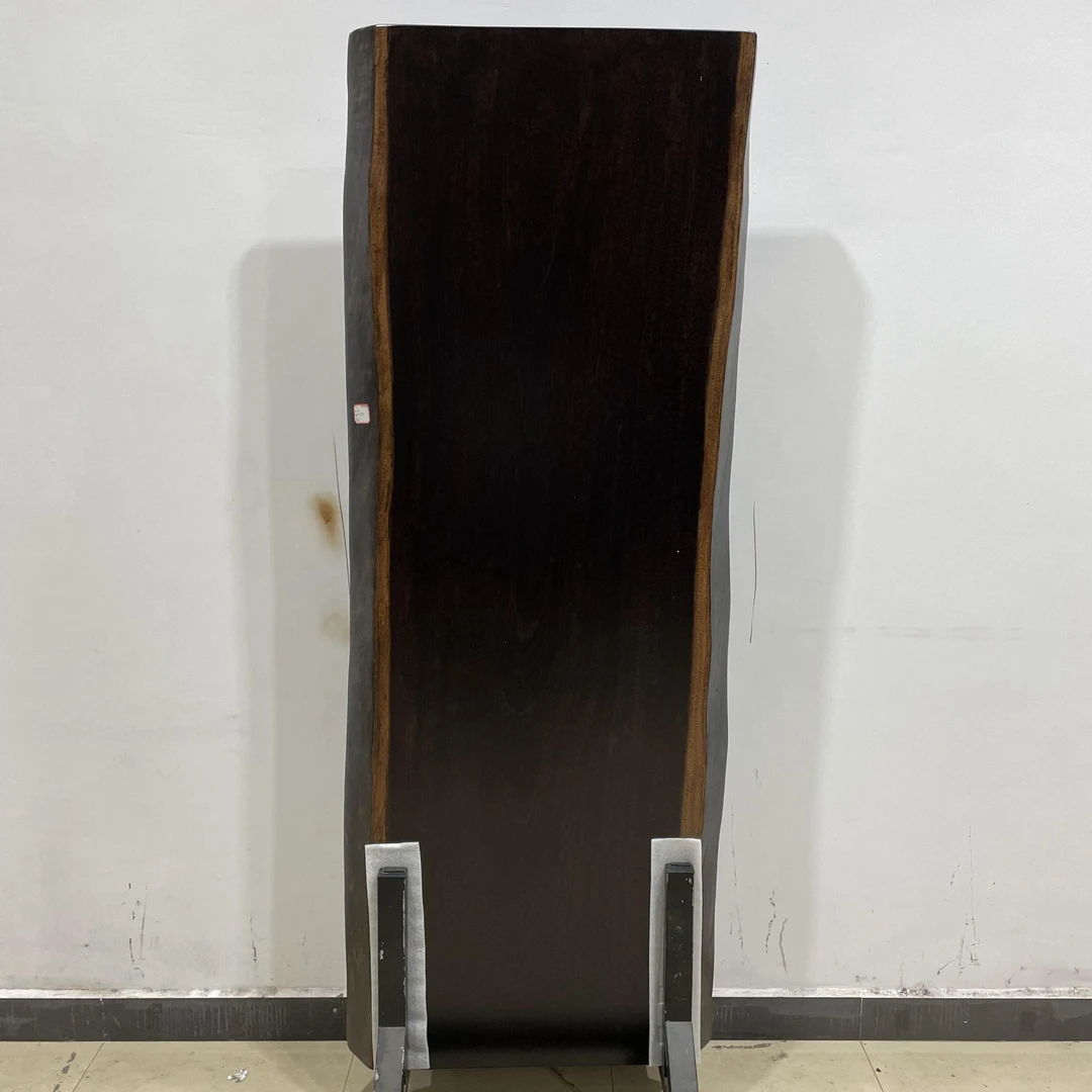 30-长206宽75-79-78厚8公分自然边非洲黑檀大板实木整板原木茶几