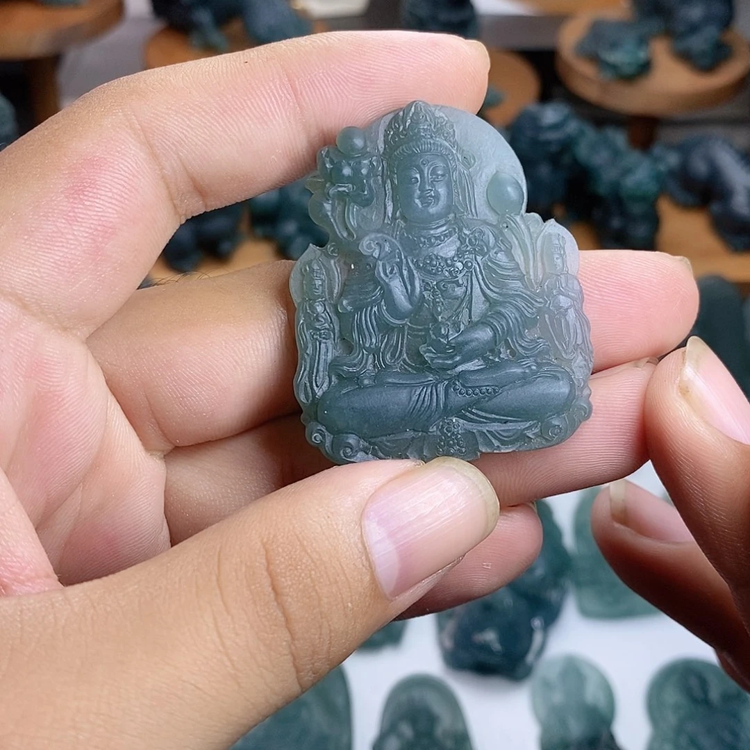 定制翡翠未镶嵌三圣