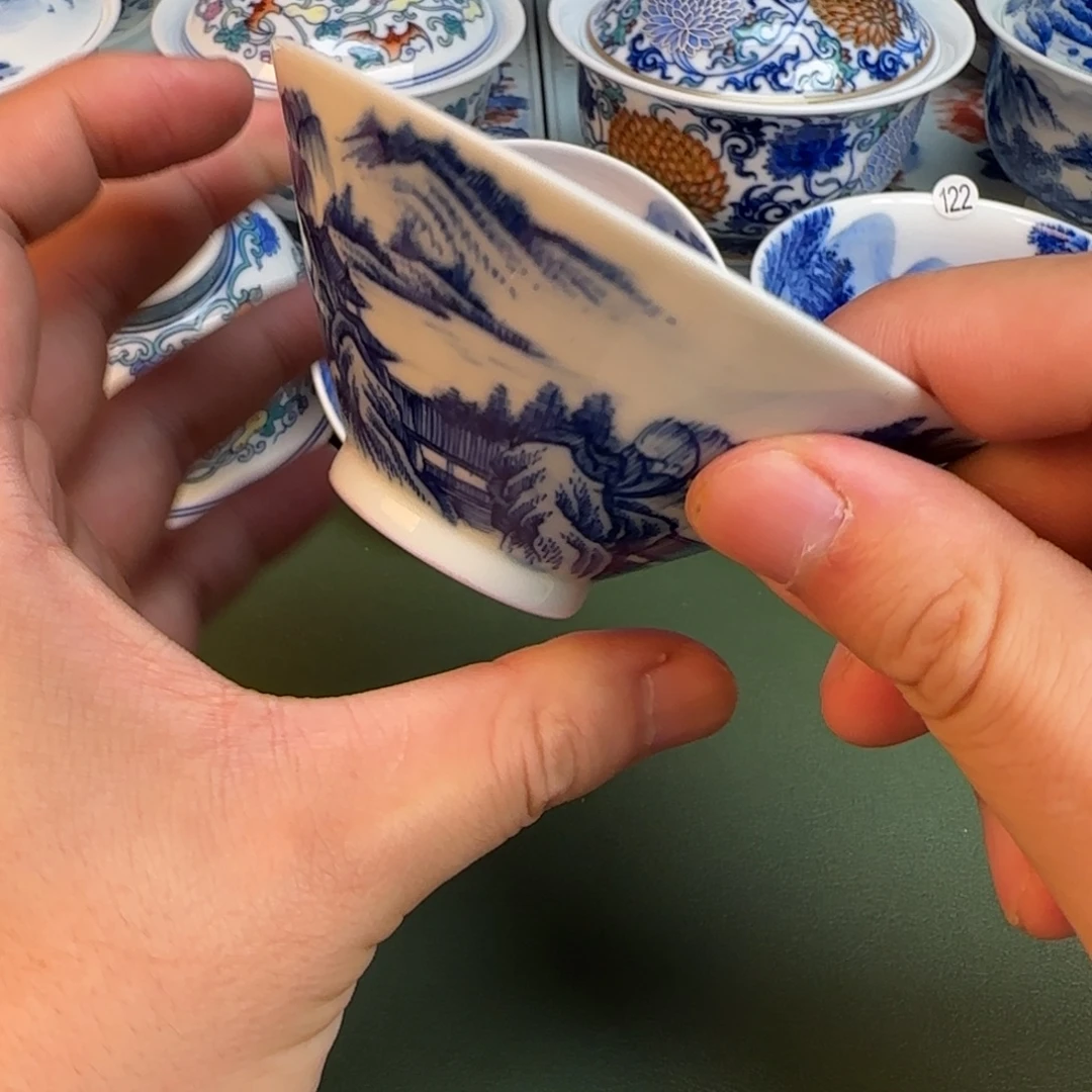 彦祖纯手工手绘茶具160