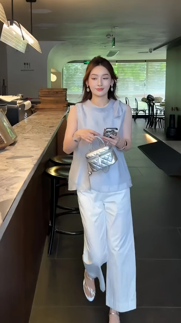 初夏日多巴胺穿搭独特绝美套装裤子森系田园风俏皮出游清纯一整套