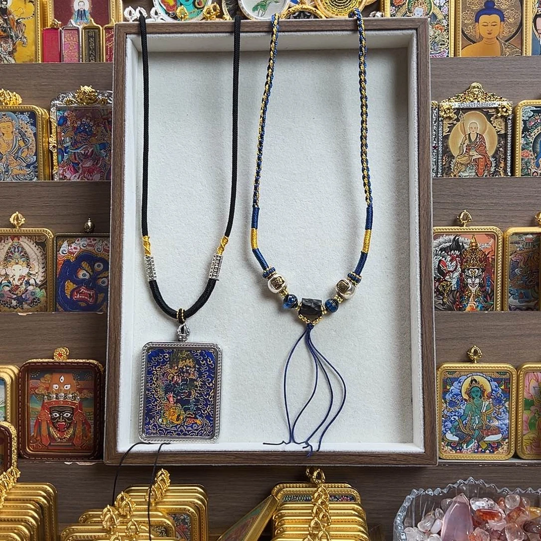 奶***糖吊坠定制黑财神 坛城