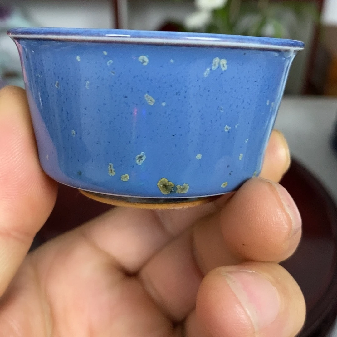 福利品偏远地区不包邮钧瓷茶杯高温原矿窑变