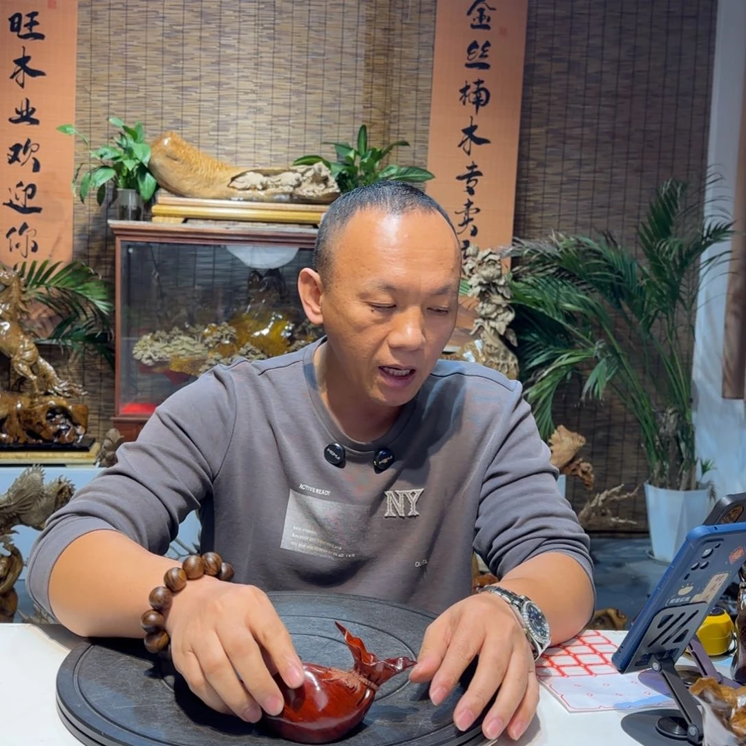 阴沉木小*福袋雕刻