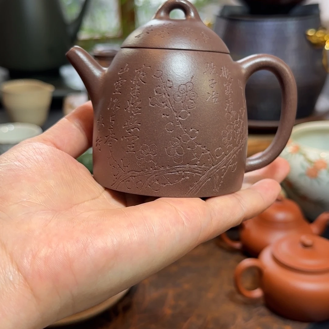 ****地紫砂茶盘秦权壶壶