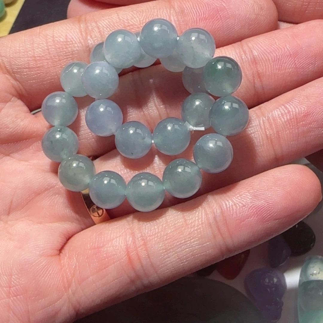 定制翡翠未镶嵌天然翡翠珠子卡8