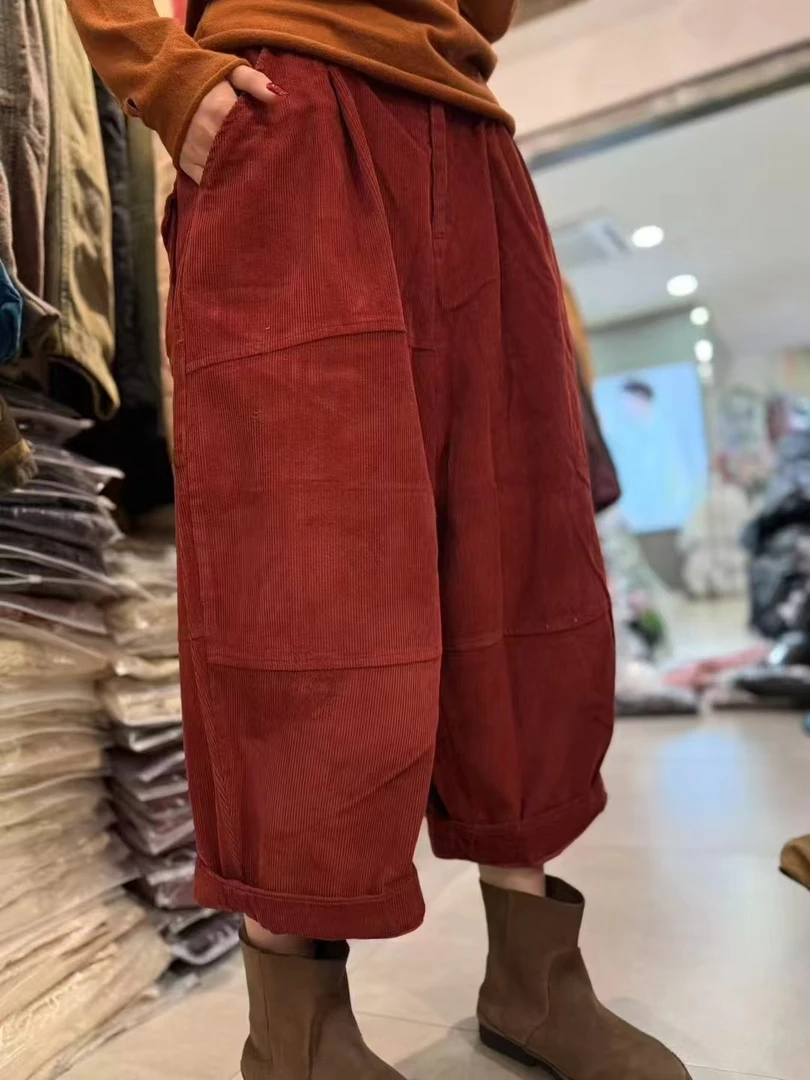 ｛小七分享｝原创沙洗灯芯绒裤7788