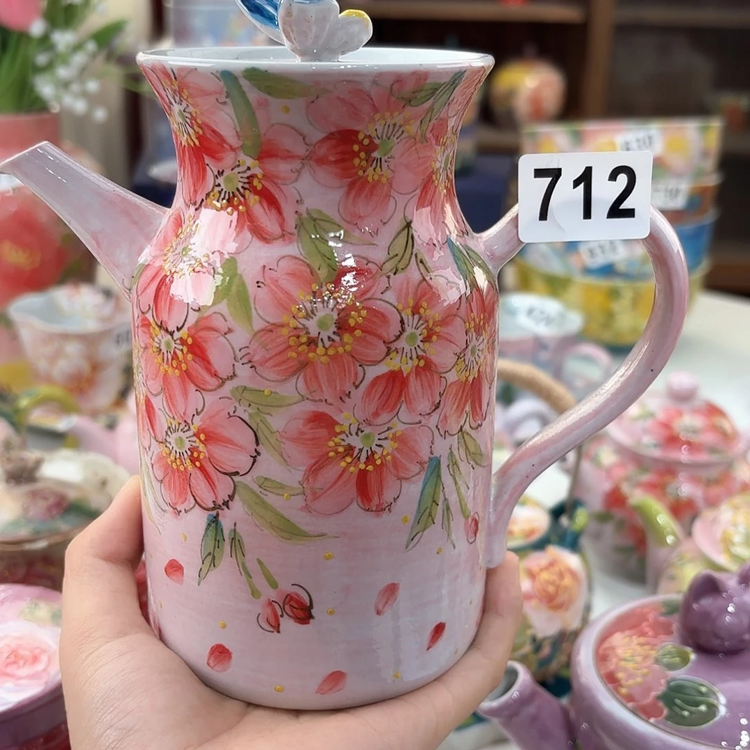 景德镇手绘高温釉下彩陶瓷茶具