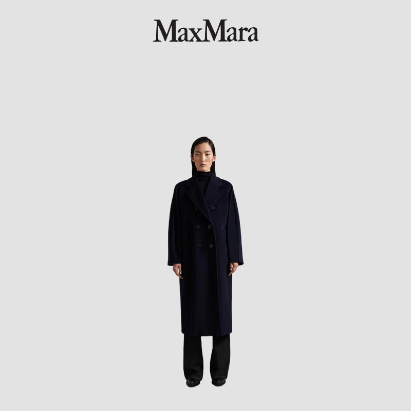 【经典款】MaxMara 101801Madame中长款羊毛大衣1018013906