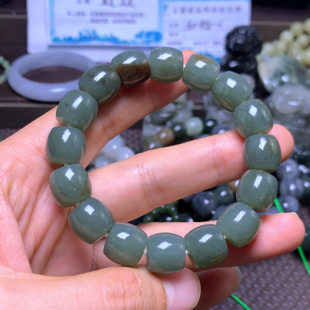 和田玉未镶嵌手串13