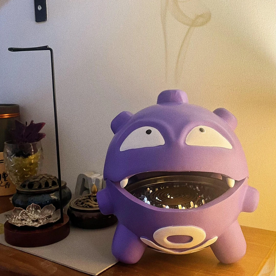 【哞儿】现货-新款精灵卡通瓦斯弹塑料香炉蚊香盘托摆件创意摆件m