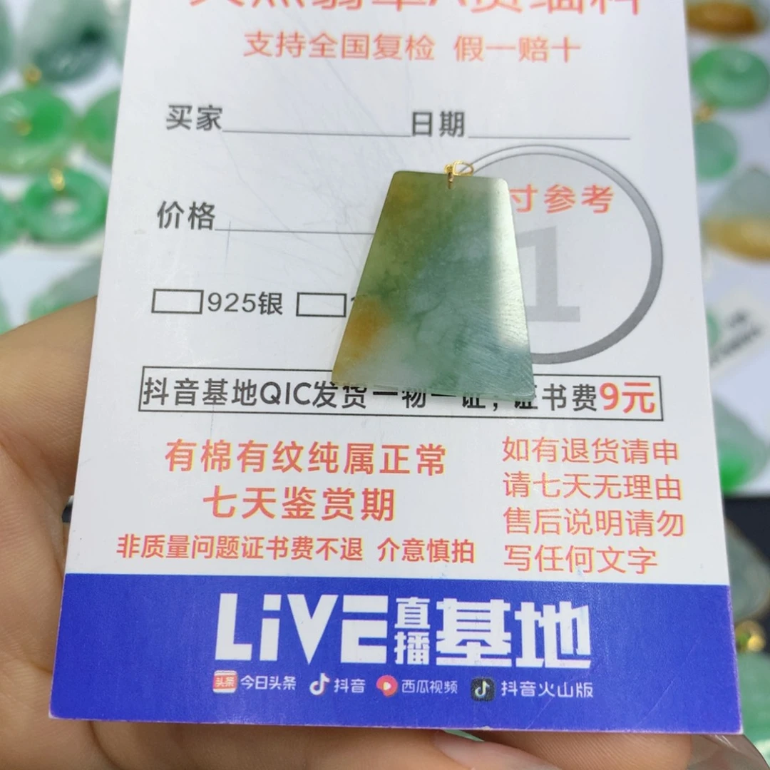 翡翠颈饰未镶嵌翡翠