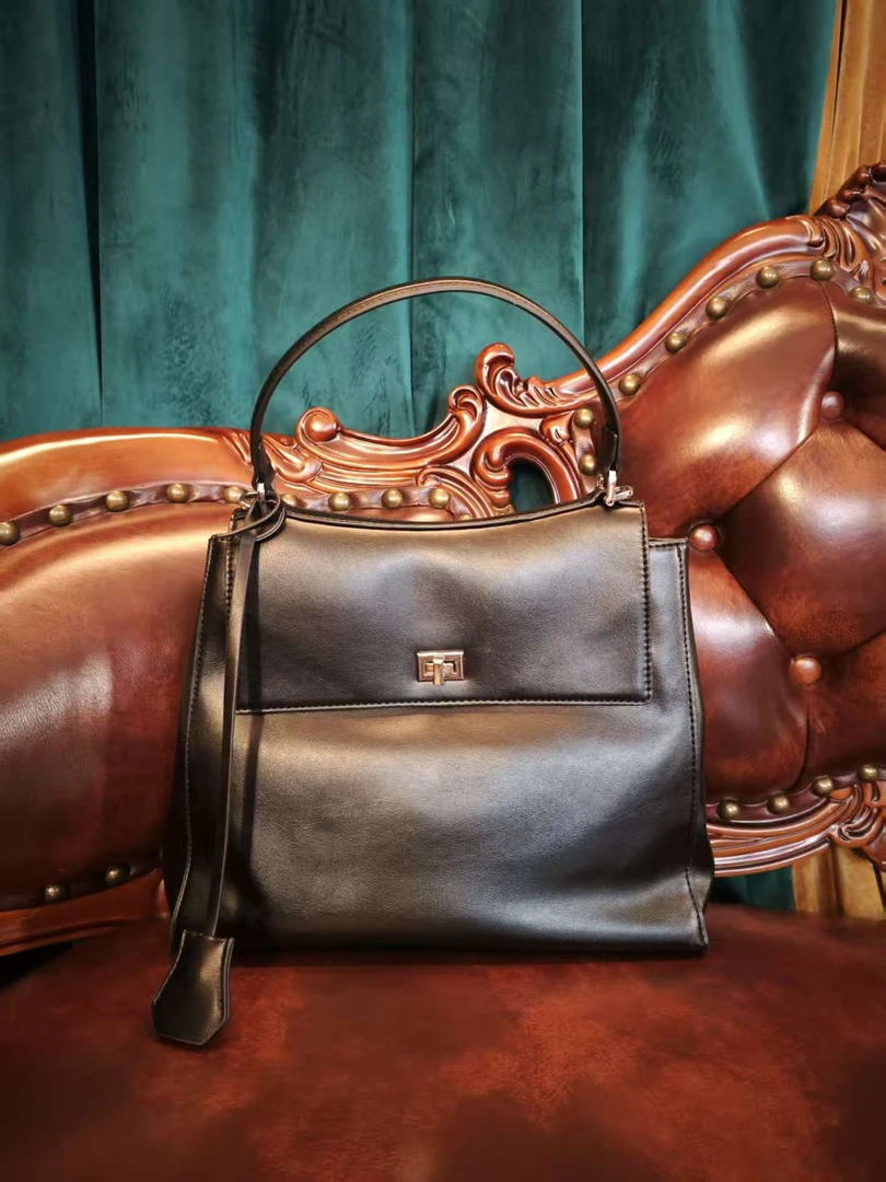 2025新款轻奢手提翻盖包百搭时尚潮流包1772黑