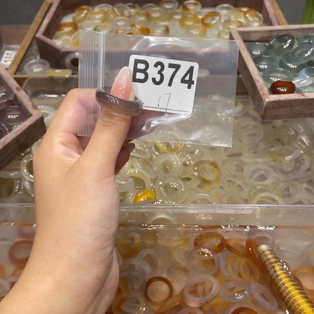玛瑙/玉髓未镶嵌戒指374