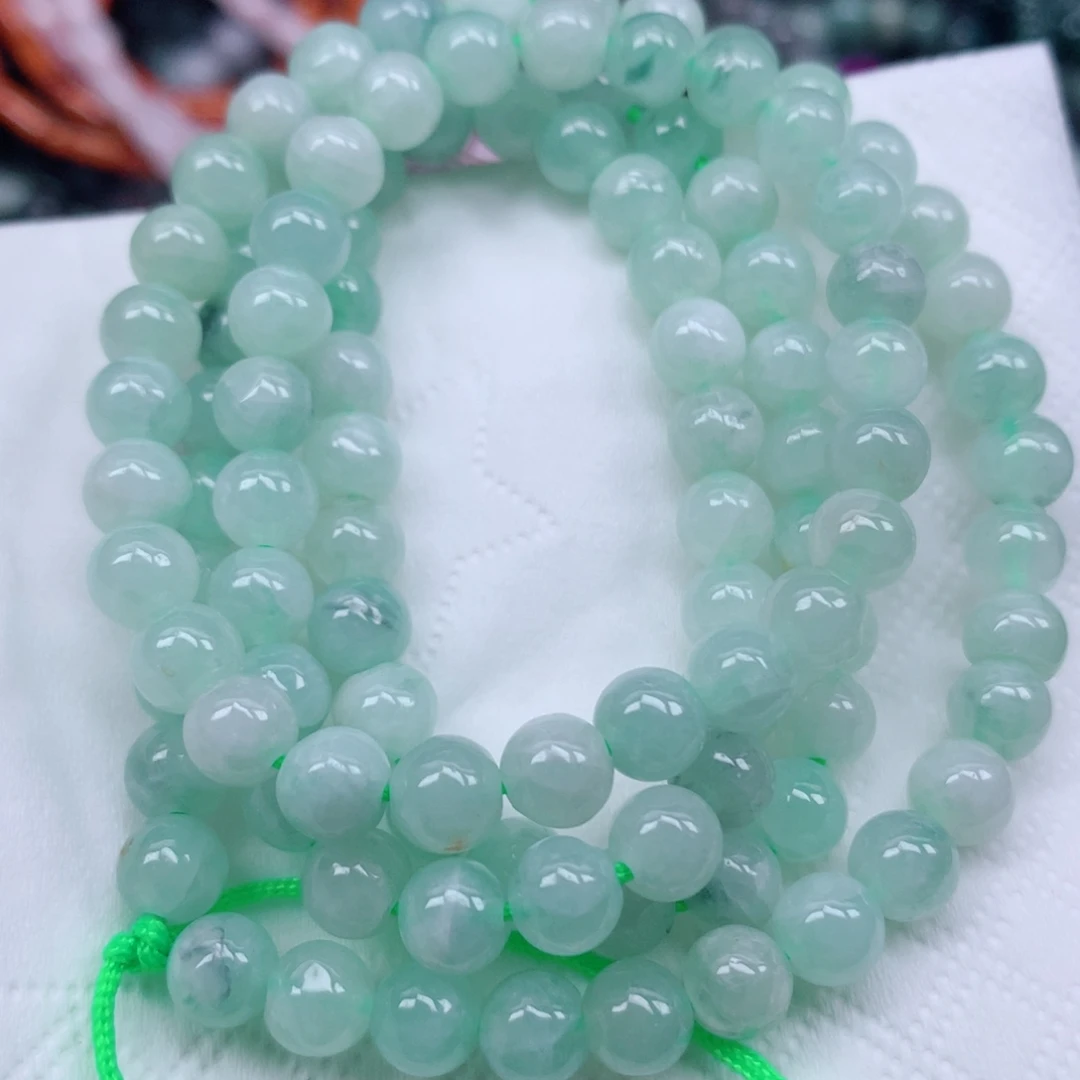 翡翠未镶嵌颈饰珠子3