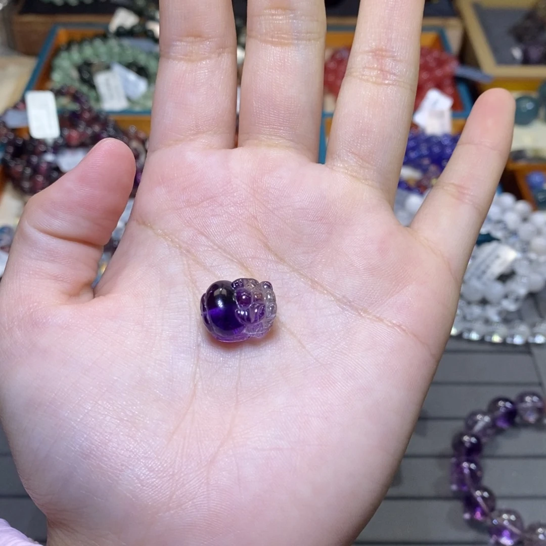 紫晶貔貅未镶嵌小*貔貅