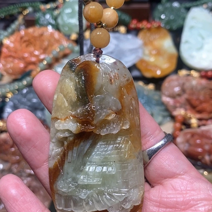 岫玉毛衣链未镶嵌