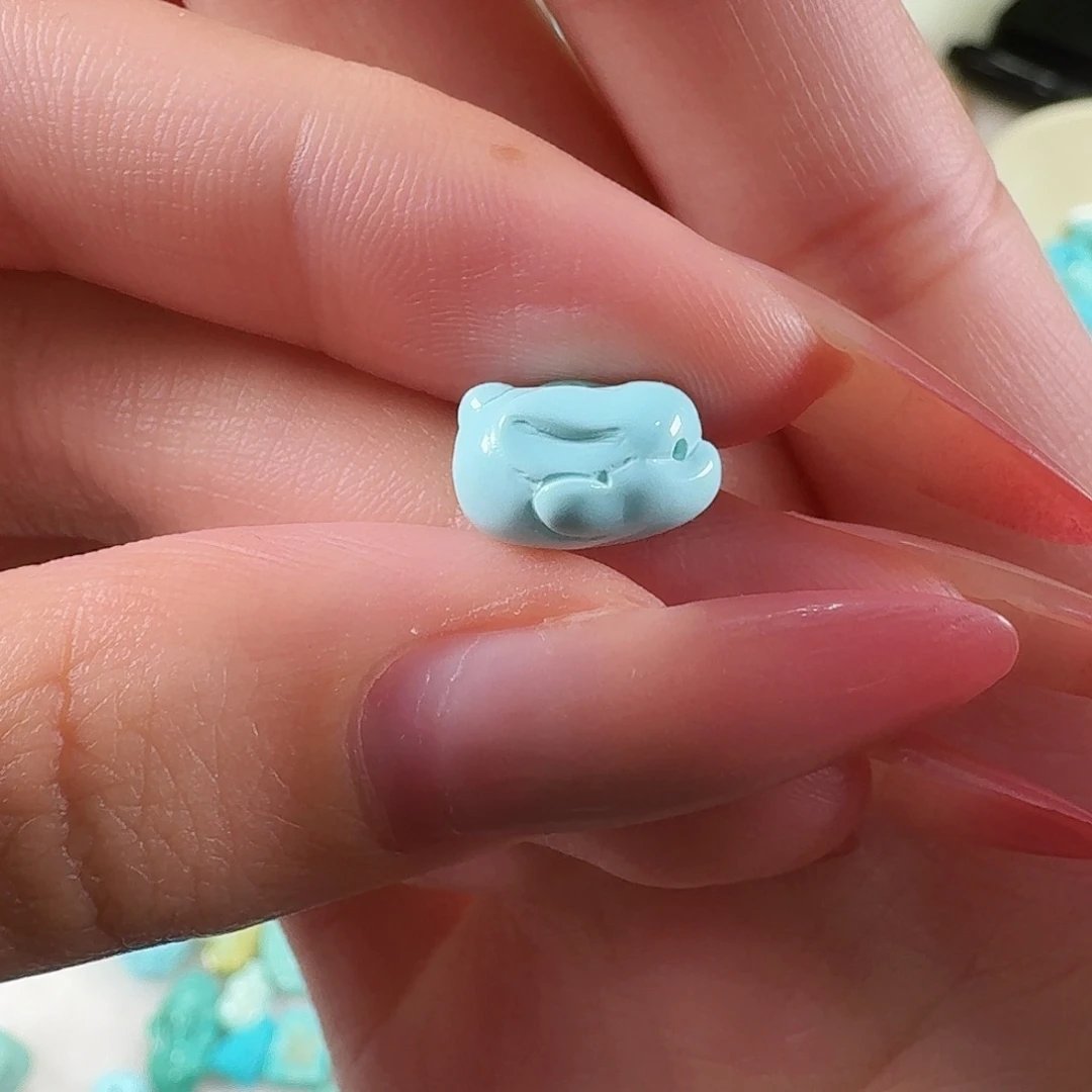 绿松石未镶嵌吊坠(不含链)小兔