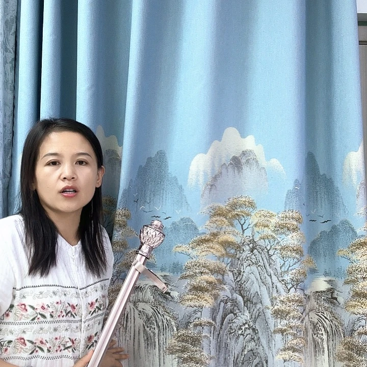 纱杆3.1家有靠山5米对开打孔高2.4