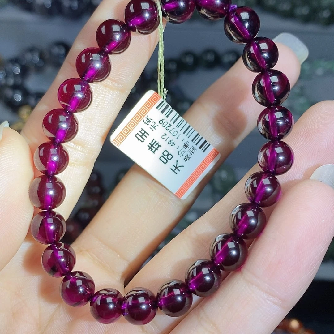 手链未镶嵌石榴石（紫牙乌）紫牙乌107209