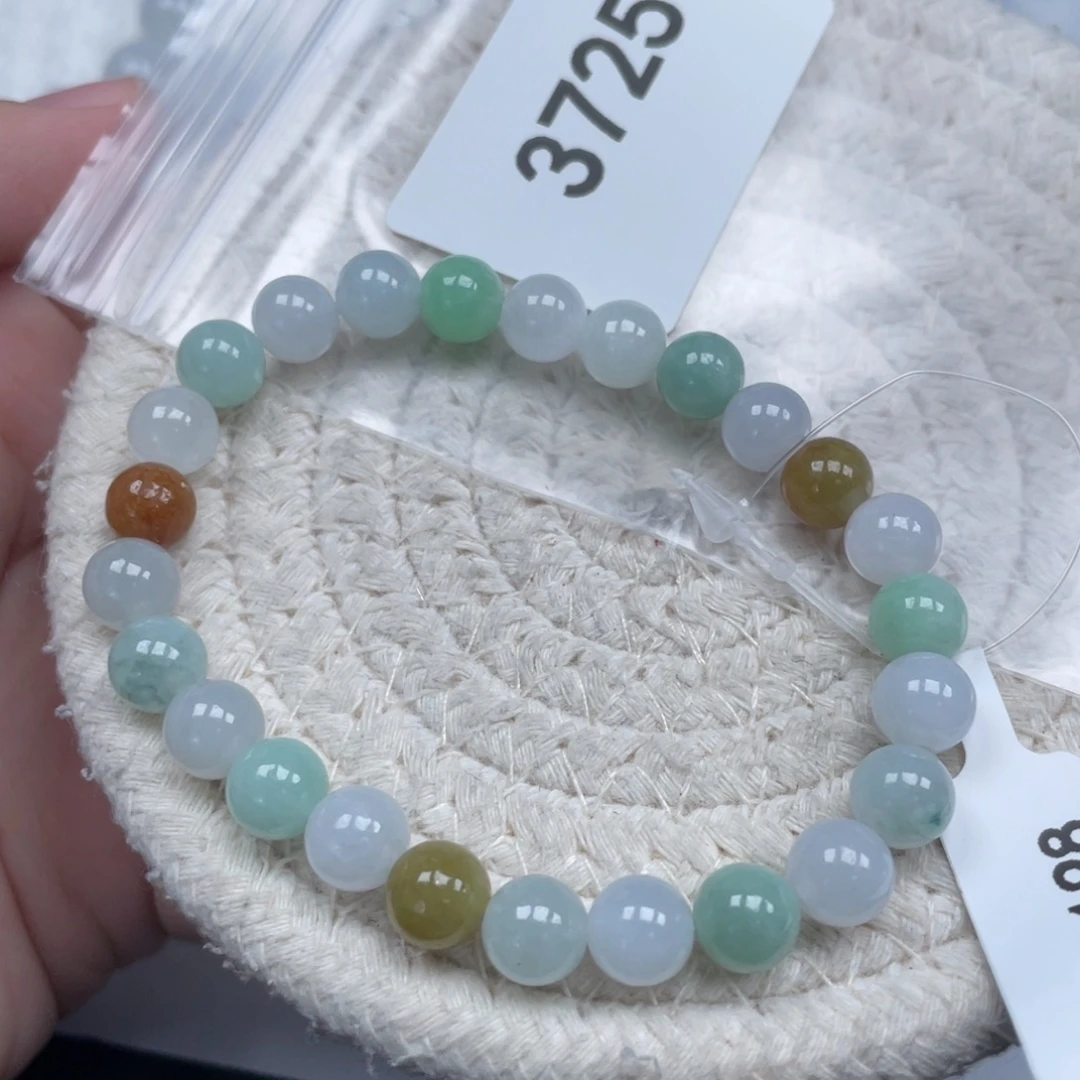 翡翠未镶嵌颈饰天然A货缅甸翡翠7.6mm