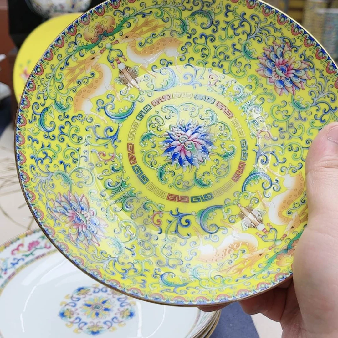 【闪购商品】珐琅莉7英寸4深黄。。。。。我