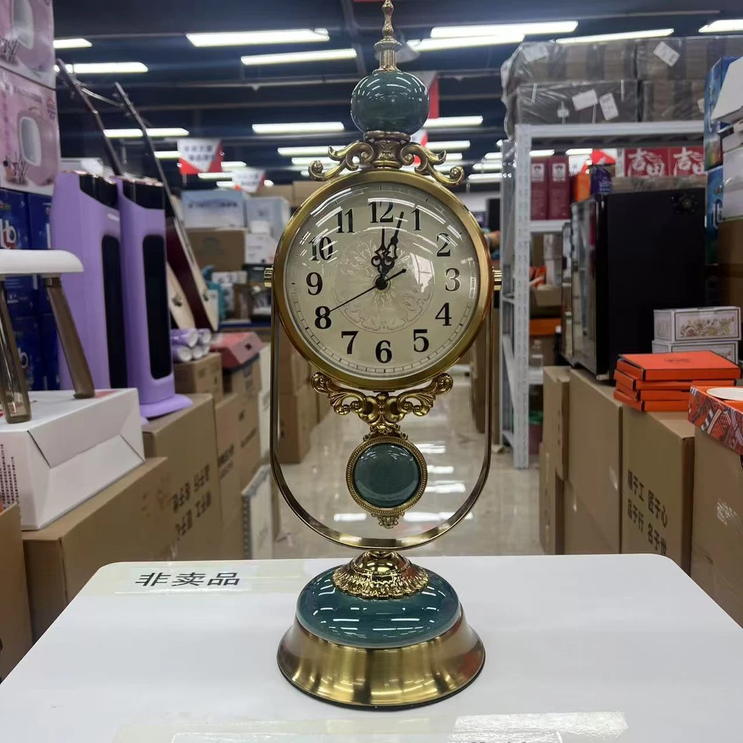 复古钟表金属5寸台式床头时尚座钟客厅卧室欧式简约台钟