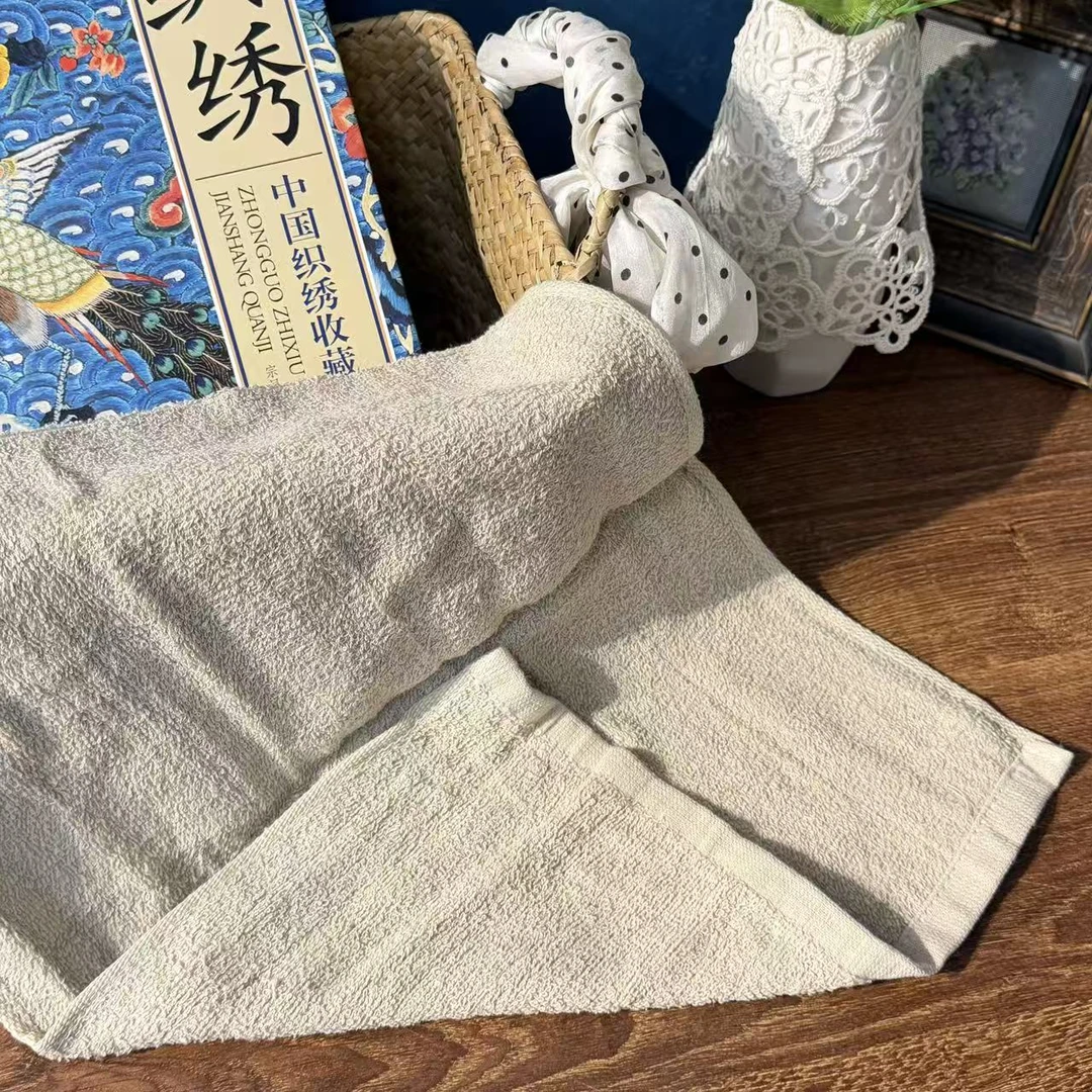 DZ370-3 【玫瑰汉麻】本色面巾 两条