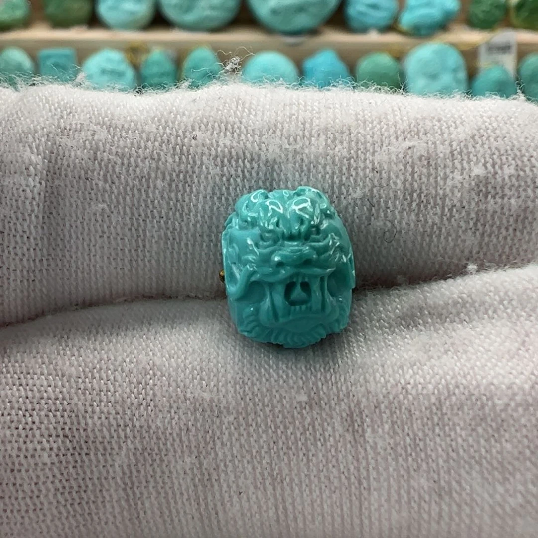 未镶嵌绿松石龙珠10.4x8.1mm