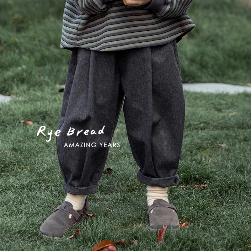 ryebread/黑面包童装 韩系舒适男小童宝宝宽松休闲裤S4秋