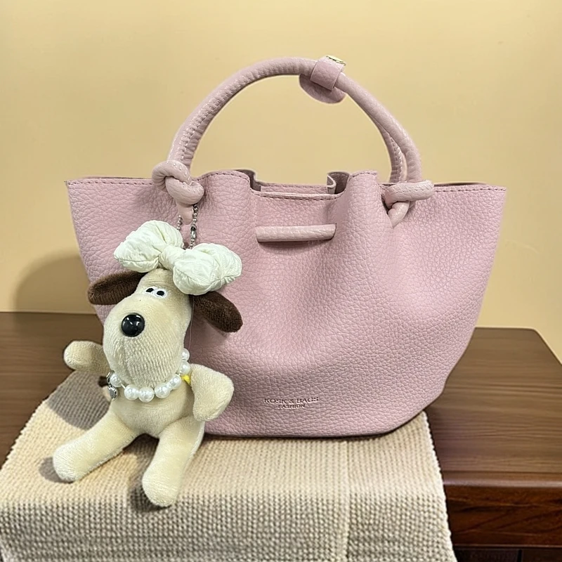 新款轻奢百搭高级感气质时尚斜挎女士包0012粉