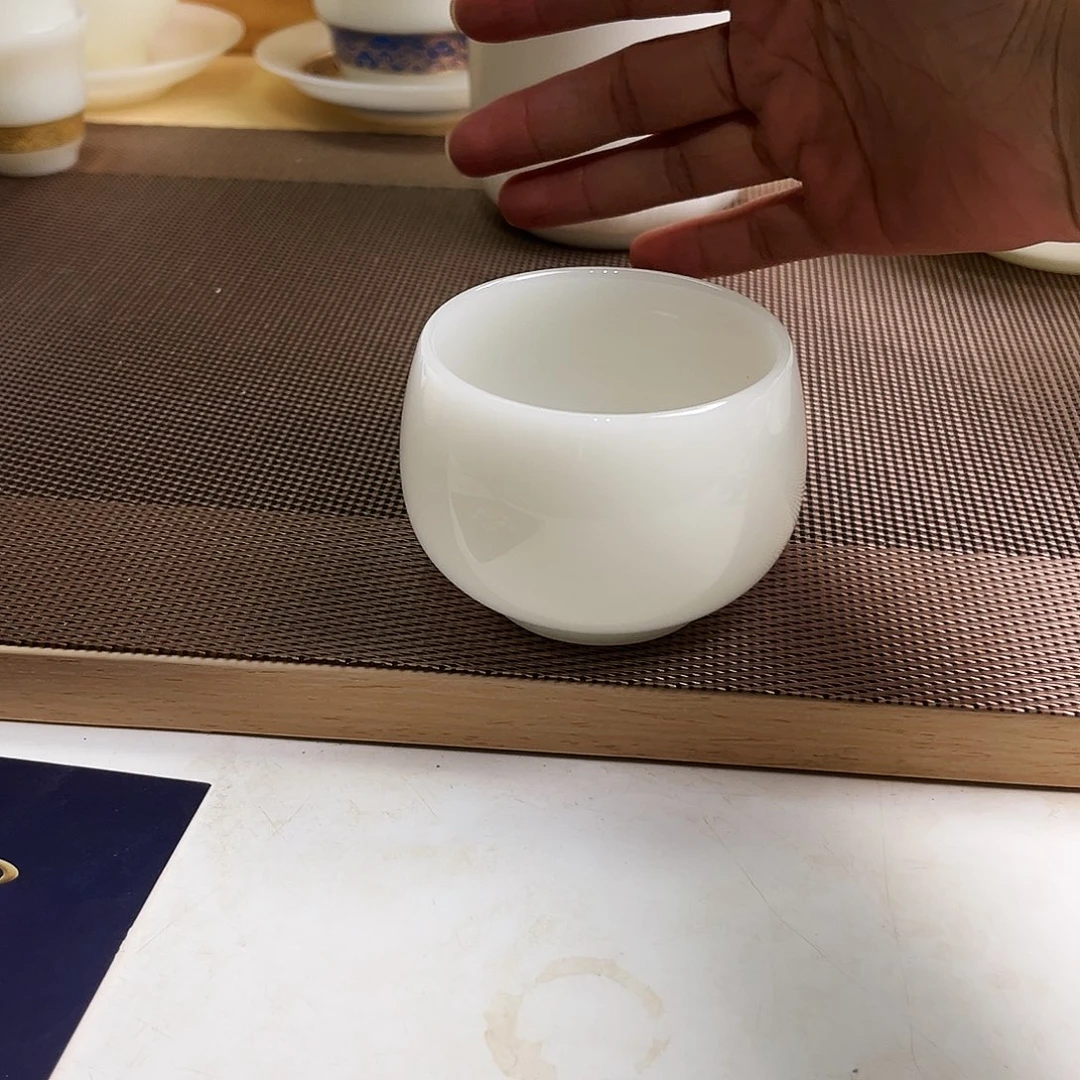瓷片皙白玉瓷主人杯100cc