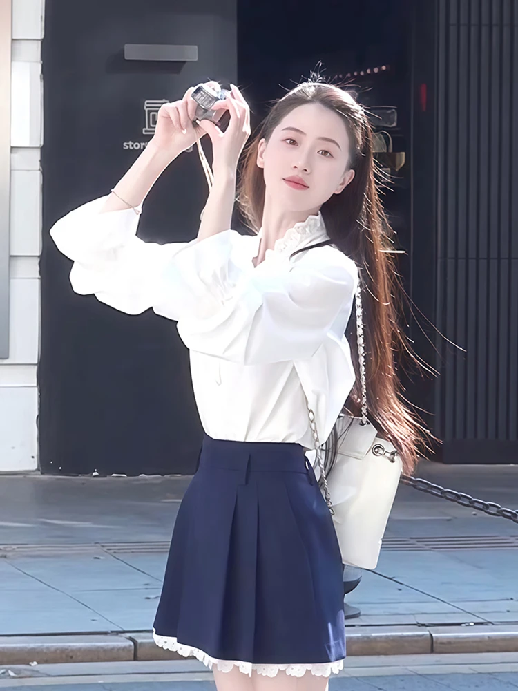 春装女款2025年新款开春穿搭ootd一整套连衣裙减龄职业超火两件套