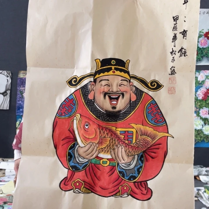 国画国画作品画心一张