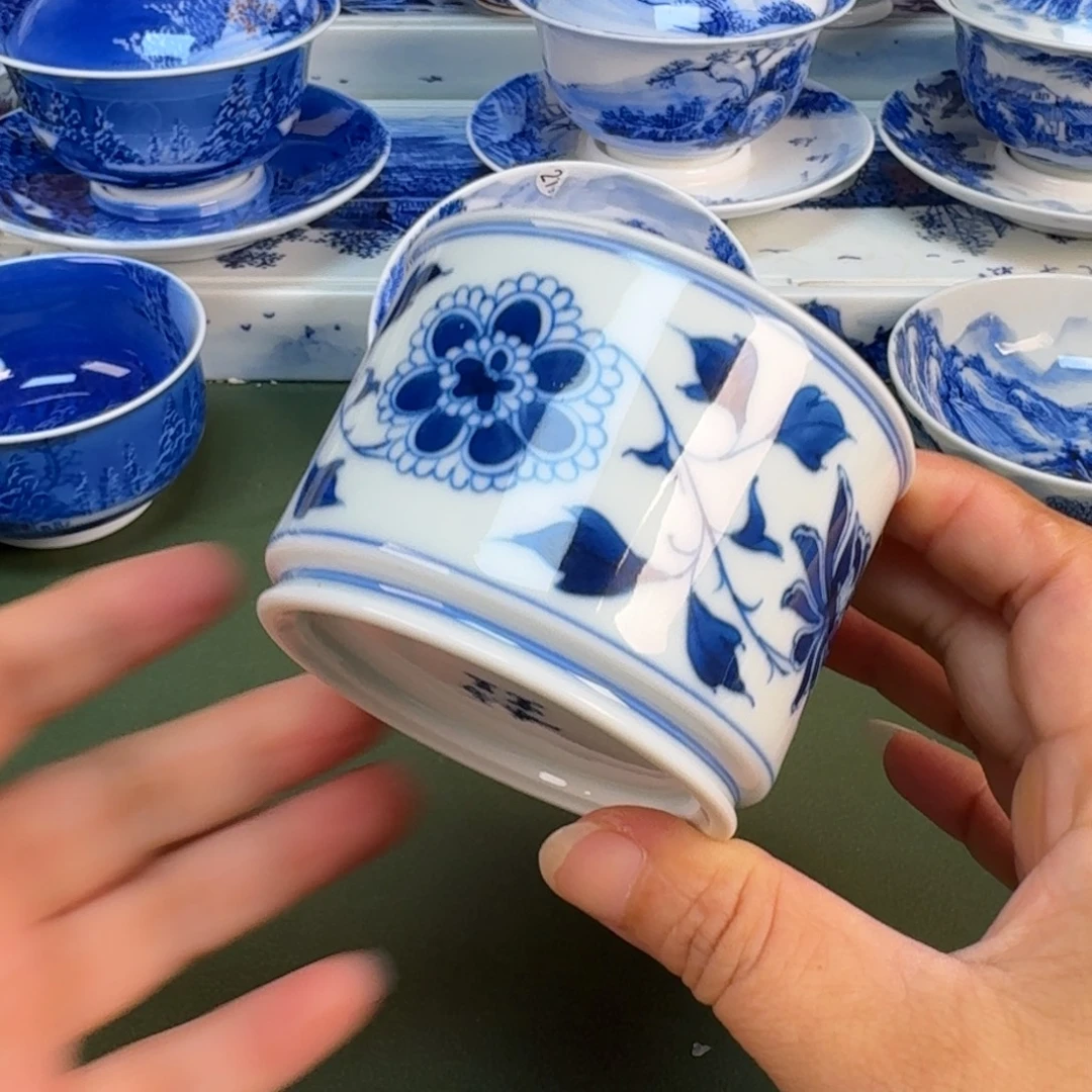 景德镇纯手绘茶具圆圆248