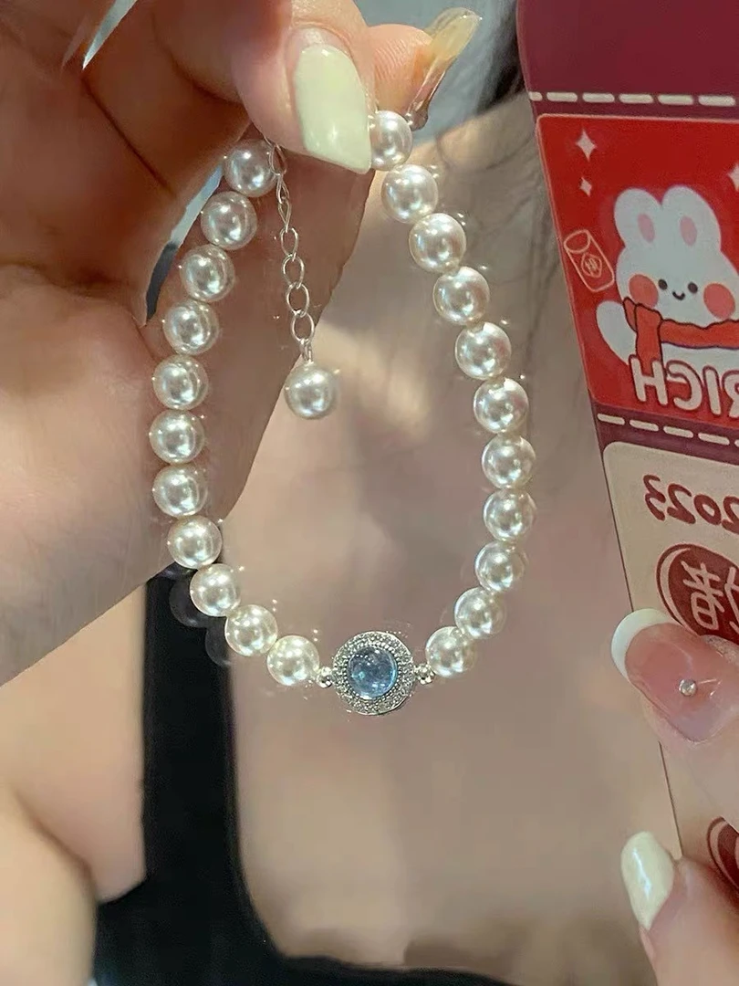 铜合金手链 轻奢小众设计感手链女秋冬新款串珠手饰2148